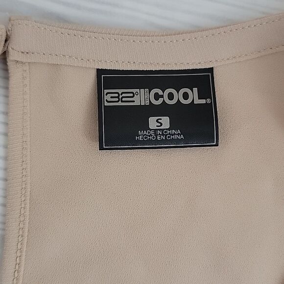 32° Cool travel dress knee length - nude blush Women's Size S - Picture 10 of 14